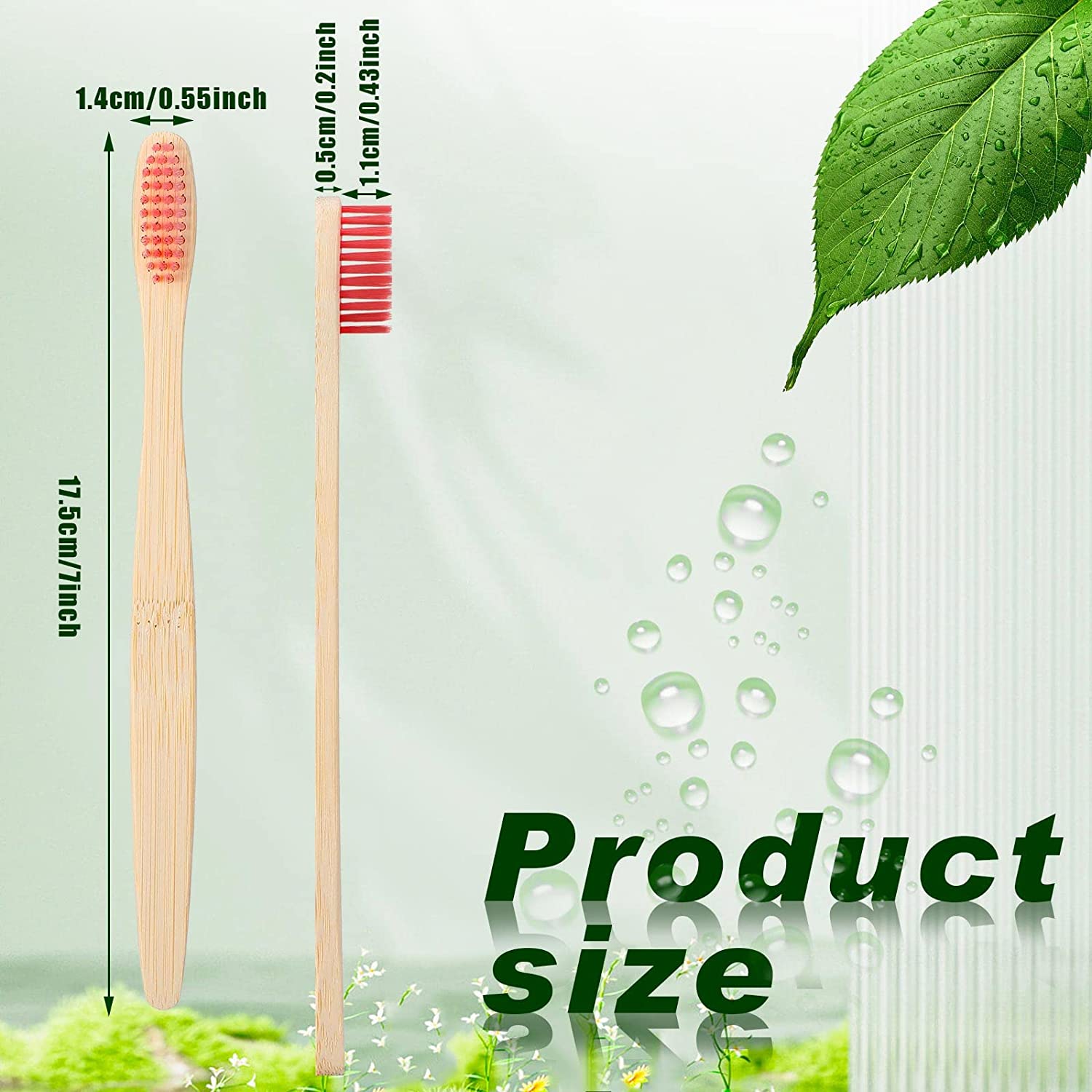 대용량 50개입 대나무 칫솔, 부드러운 칫솔모, 개별  - Bamboo Toothbrush 리뷰 및 가격