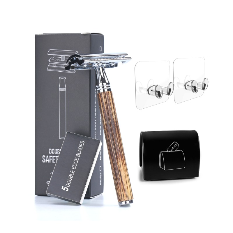 빈티지 면도기 스테인리스 스틸 이중날 안전 면도기 세트 - Safety Razor Handle 리뷰 및 가격