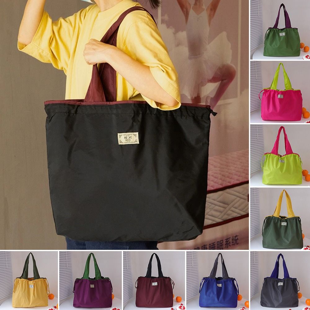패션 드로스트링 슈퍼마켓 쇼핑백 접이식 재사용 쇼핑백  - Reusable Bag 리뷰 및 가격