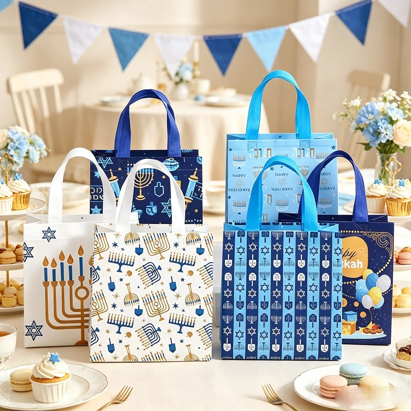세련된 디자인의 유대교 명절용 부직포 토트백 50개 세 - Reusable Bag 리뷰 및 가격