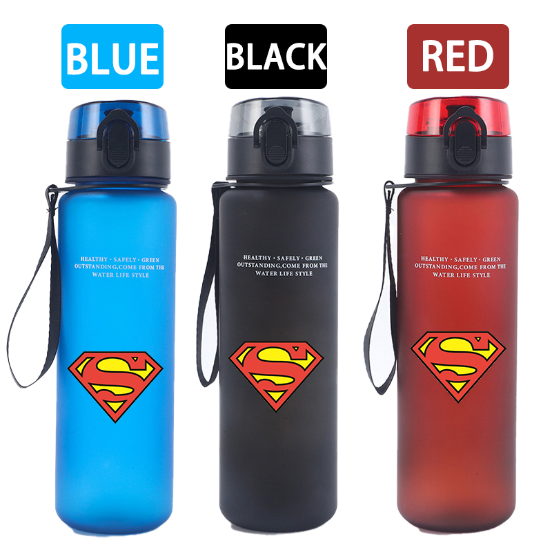 650ml 슈퍼맨 스포츠 물병 여성 남성 동기 부여 물 - Reusable Bottle 리뷰 및 가격