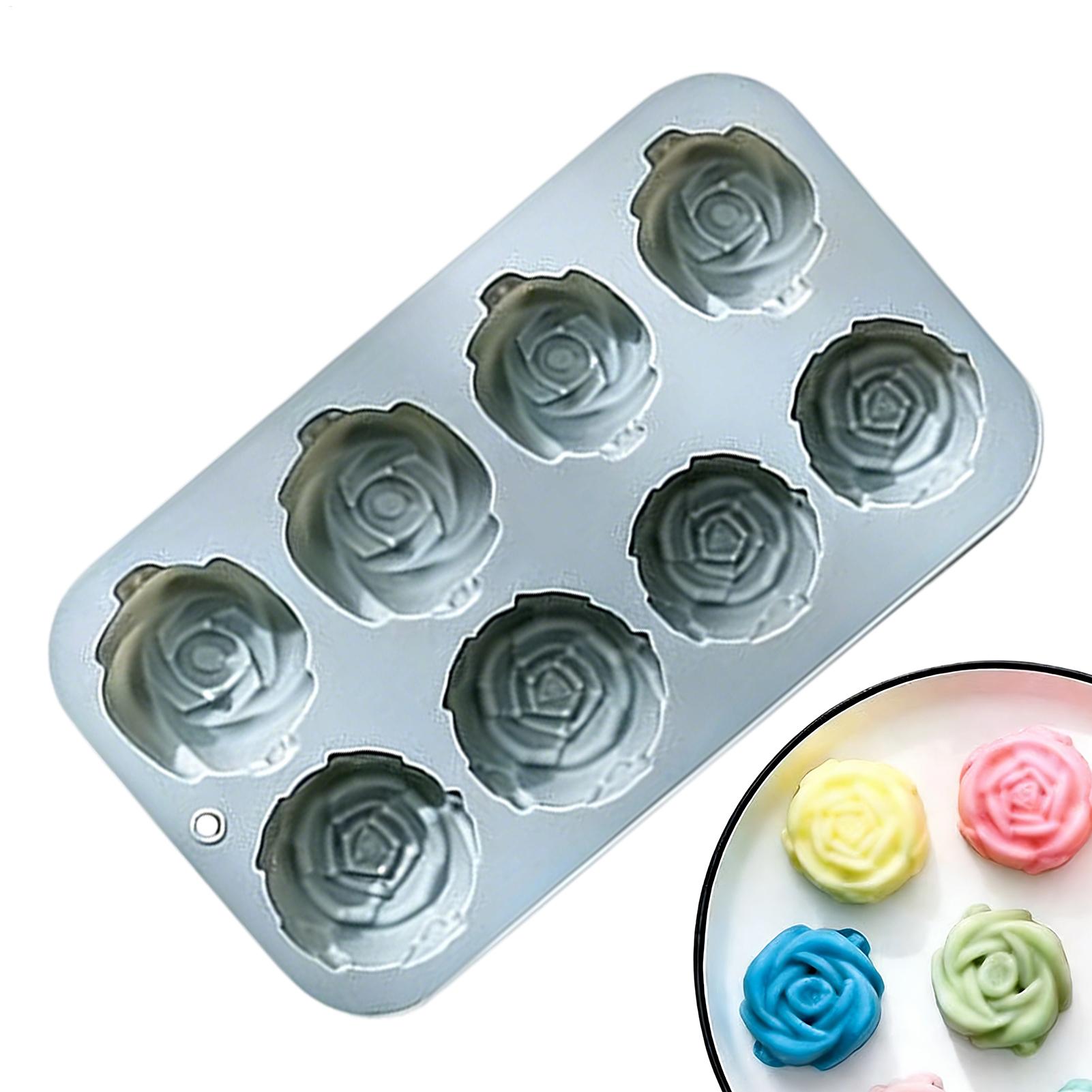 8구 장미꽃 실리콘 몰드 수제 비누 양초 실리콘 몰드  - Eco Soap 리뷰 및 가격
