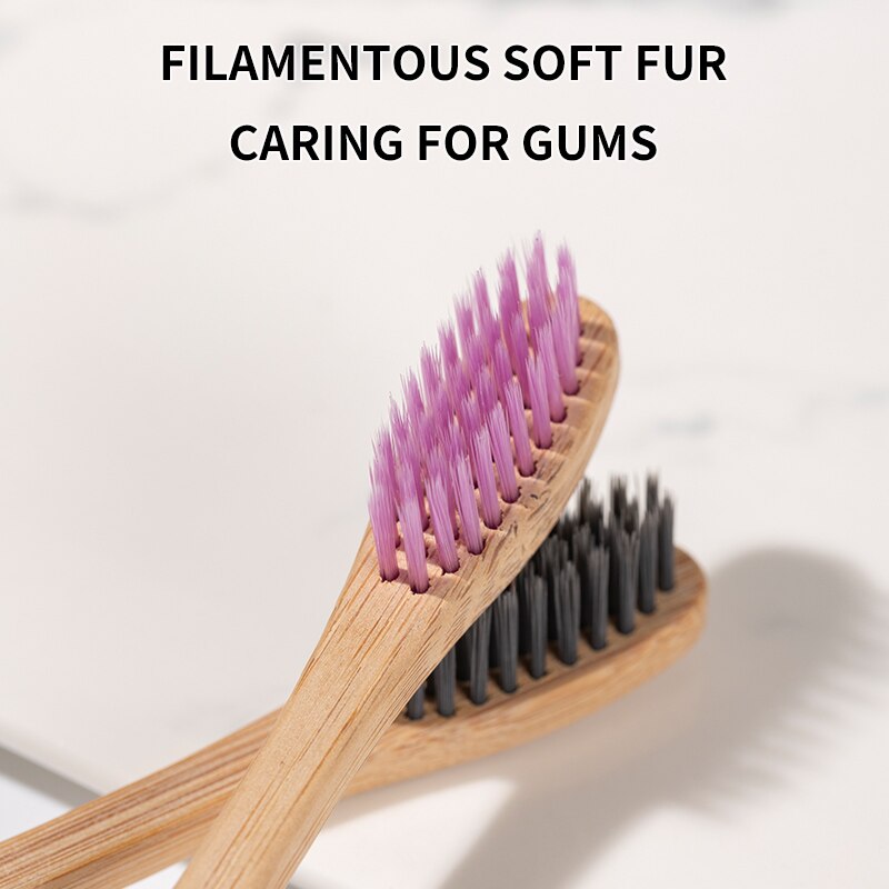 대나무 칫솔 10개 세트 - 천연 소가죽으로 감싼 친환 - Bamboo Toothbrush 리뷰 및 가격