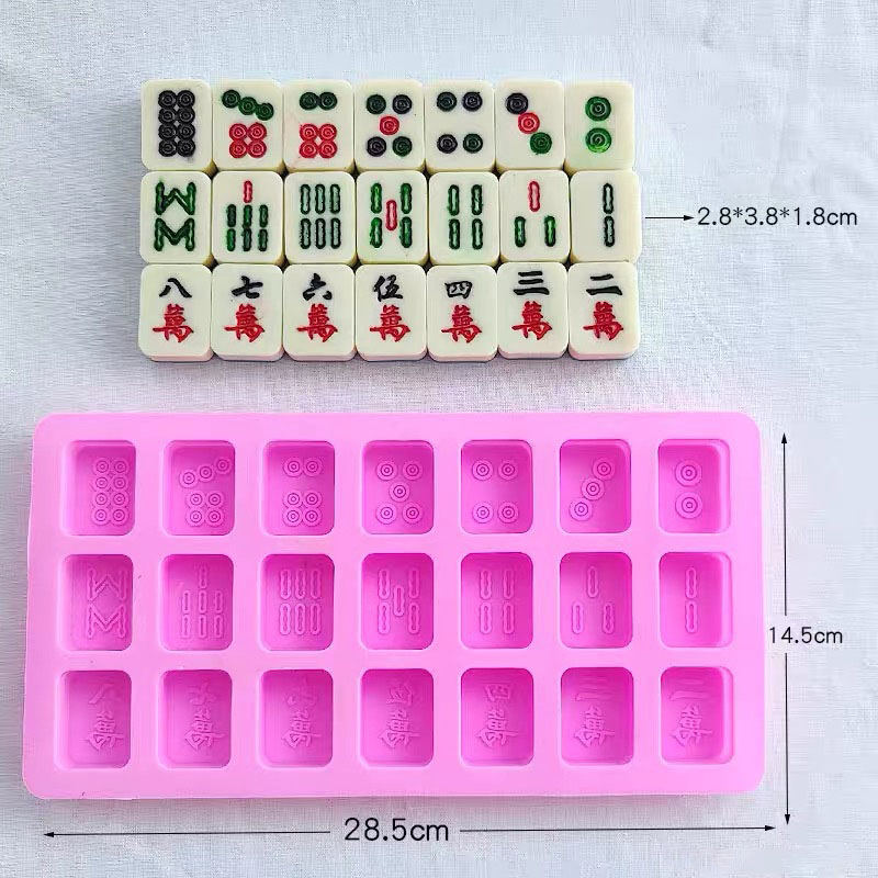 중국식 마작 타일 세트, 실리콘 몰드, 주사위, 초콜릿 - Eco Soap 리뷰 및 가격
