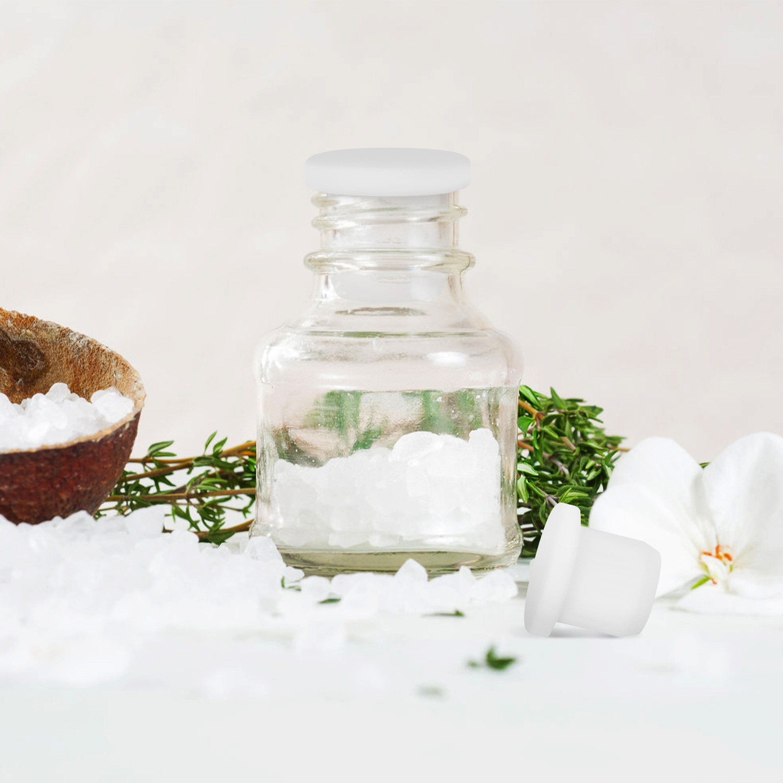 소금통과 후추통에 사용할 수 있는 흰색 실리콘 병마개  - Reusable Bottle 리뷰 및 가격